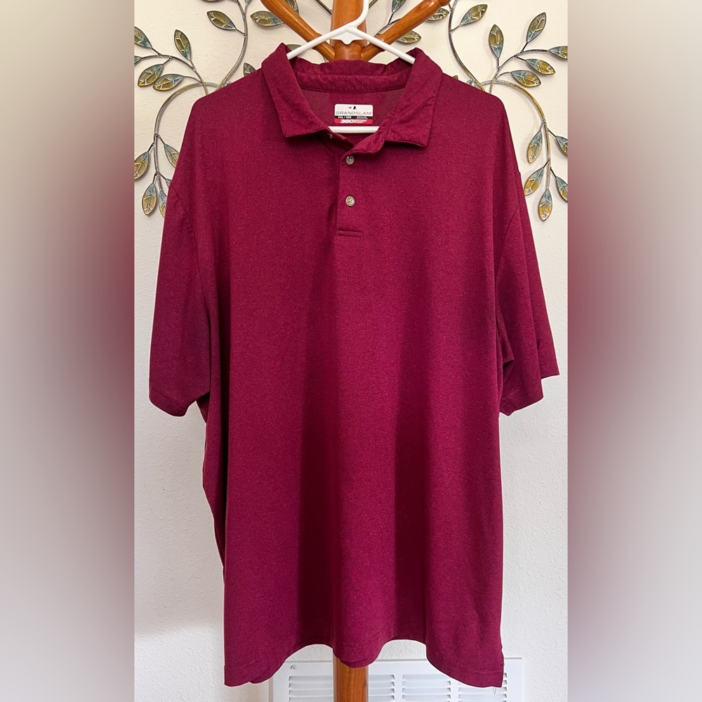 Grand Slam Men's Polo Shirt - Rich Burgundy